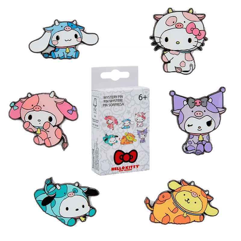 Hello Kitty & Friends Cow Cosplay Mystery Box Pin - Sanrio, , hi-res view 1