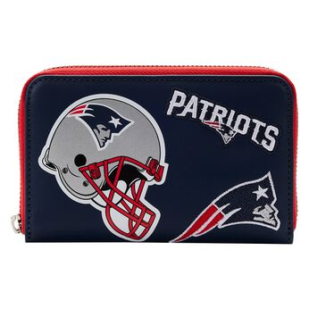 NFL New England Patriots Patches Zip Around Wallet, Image 1