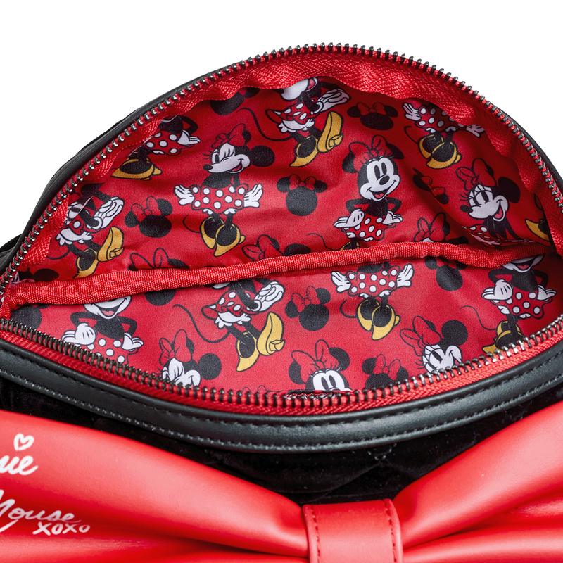 Minnie Mouse Quilted Velvet Waist Bag, , hi-res view 4