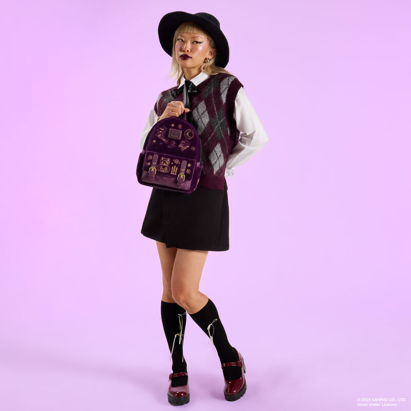 Sanrio Hello Kitty & Friends Exclusive Halloween Costume Velvet Mini Backpack LFlifestyle2 view 3