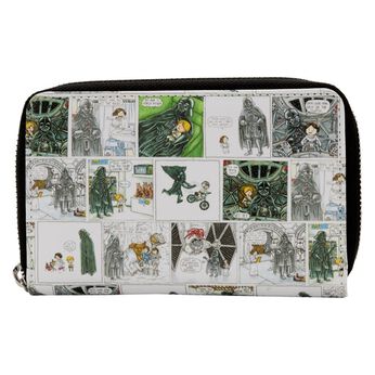 Darth Vader Comic Strip Zip Around Wallet, Image 1