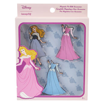 Princess Aurora Paper Doll Pin Set, Image 1
