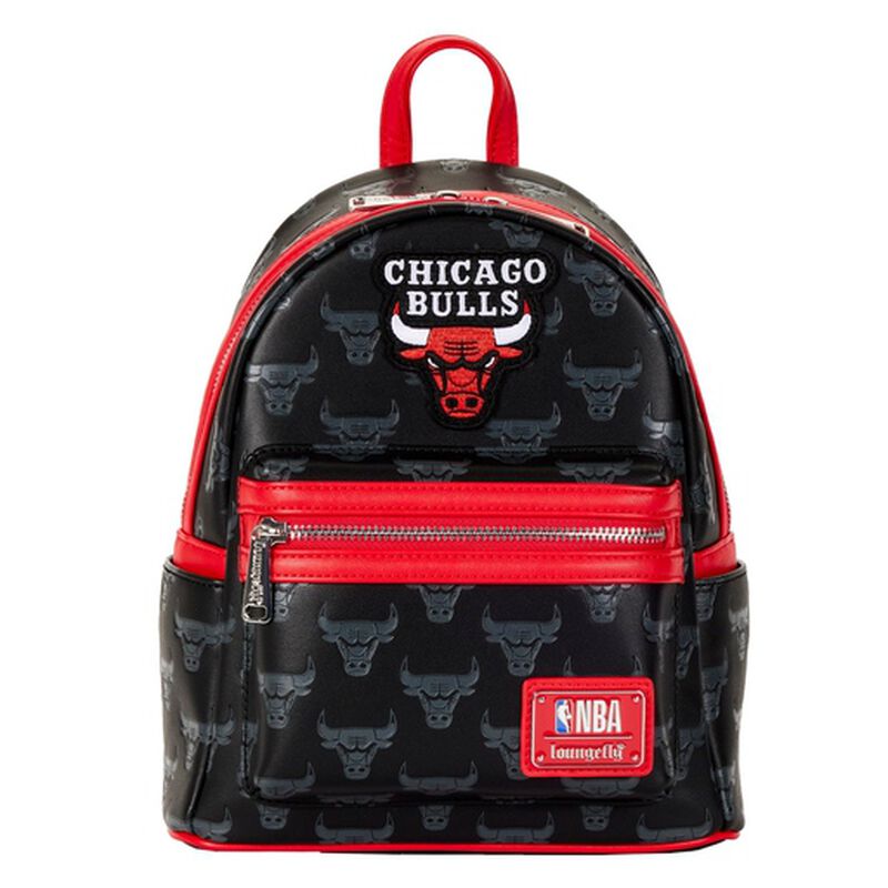 【Lounge Fly】NBA Chicago Bulls Basketball LogoMini Backpack NBA Chicago Bulls Logo Mini Backpack | Loungefly