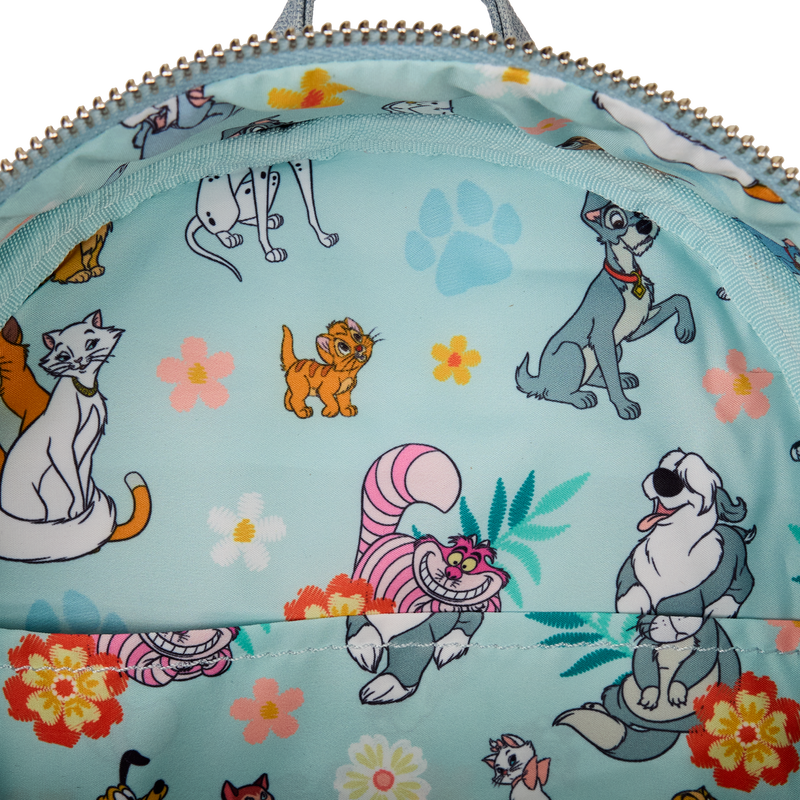 Disney Dogs & Cats Faux Denim Mini Backpack, , hi-res view 8