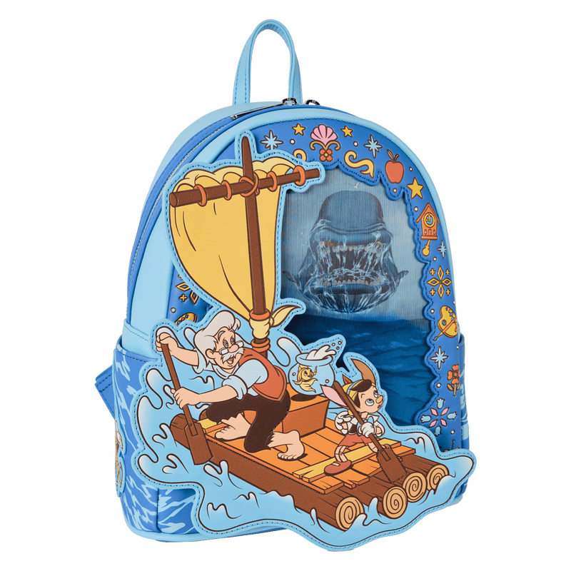 Pinocchio Exclusive Raft Monstro Lenticular Mini Backpack, , hi-res view 4
