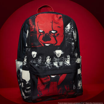 I Heart Horror It Pennywise Glow Nylon Full-Size Backpack, Image 2