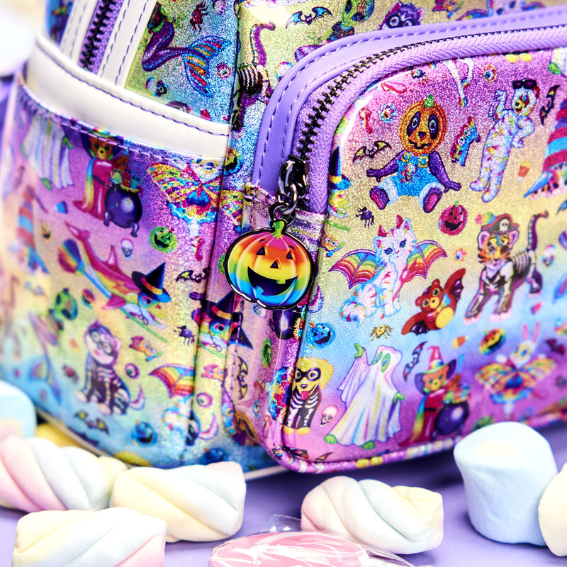 Lisa Frank Exclusive Halloween Sticker All-Over Print Mini Backpack, , hi-res view 3