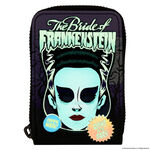 Universal Monsters Bride of Frankenstein Mask Glow Accordion Zip Around Wallet, , hi-res view 5