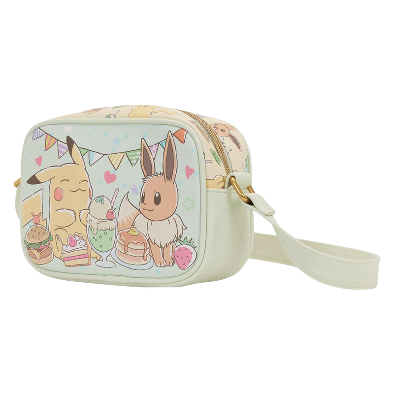 Pok&eacute;mon Caf&eacute; Pikachu & Eevee Camera Crossbody Bag, , hi-res view 2