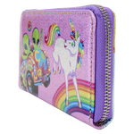 Lisa Frank Holographic Glitter Color Block Zip Around Wallet, , hi-res view 4