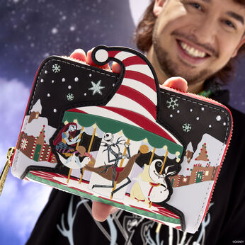 The Nightmare Before Christmas Candy Cane Carousel Zip Around Wallet, Image 2