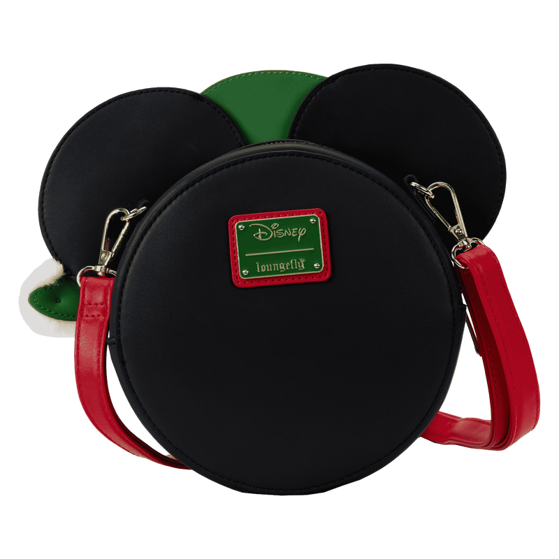 Minnie Mouse Polka Dot Santa Hat Quilted Crossbody Bag, , hi-res view 3