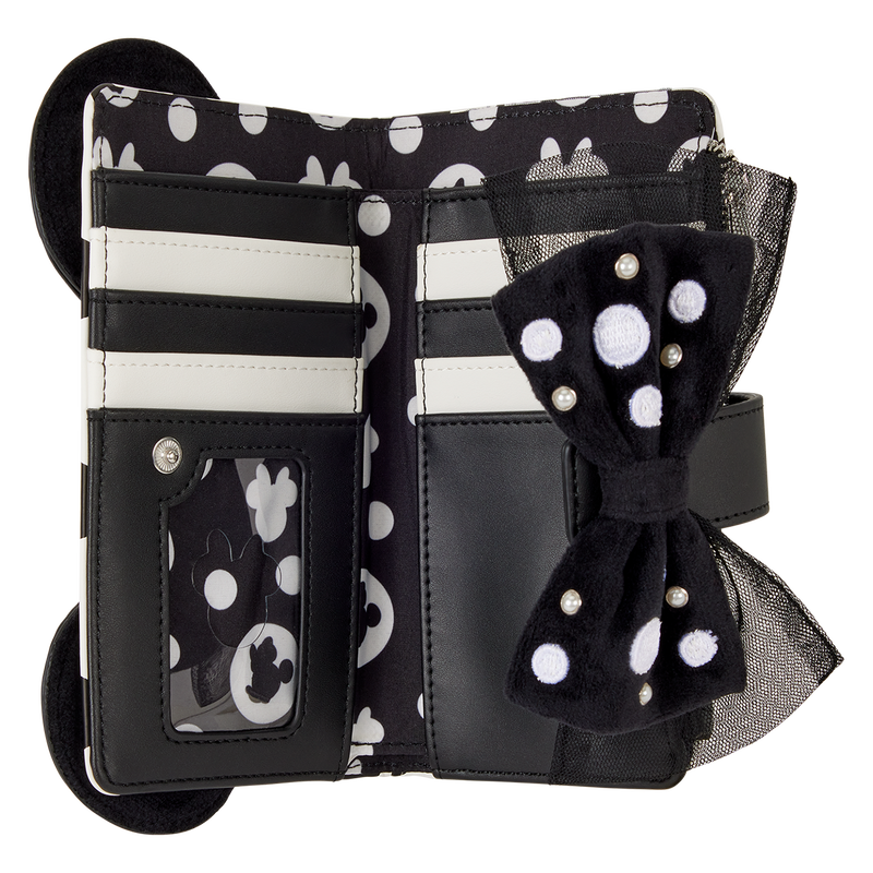 Minnie Mouse Exclusive Polka Dot Pearl Flap Wallet, , hi-res view 5