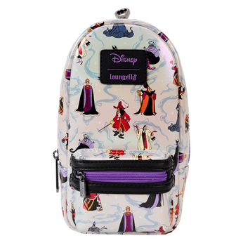 Disney Villains Iridescent All-Over Print Stationery Mini Backpack Pencil Case, Image 1