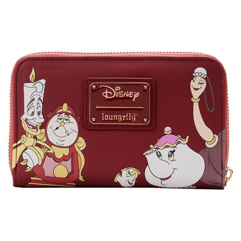 Beauty and the Beast Fireplace Scene Zip Around Wallet, , hi-res image number 3