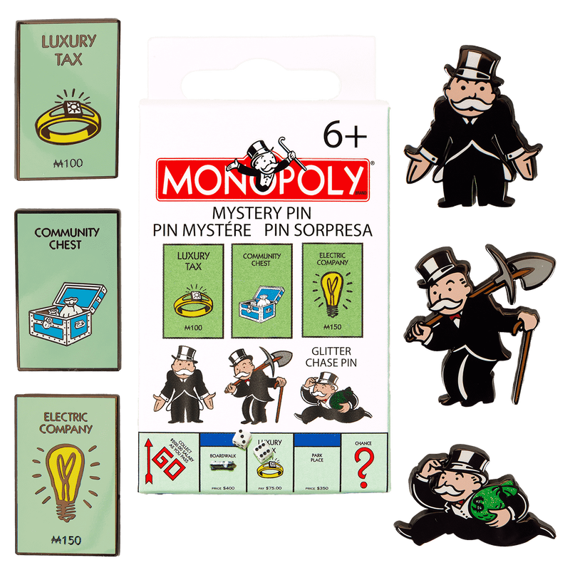 Monopoly 90th Anniversary Mystery Box Pin, , hi-res view 1