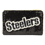 NFL Pittsburgh Steelers Sequin Zip Around Wallet, , hi-res view 1