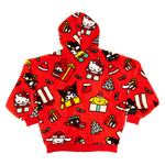 Sanrio Hello Kitty & Friends Holiday Sherpa Zip Up Unisex Hoodie, , hi-res view 4