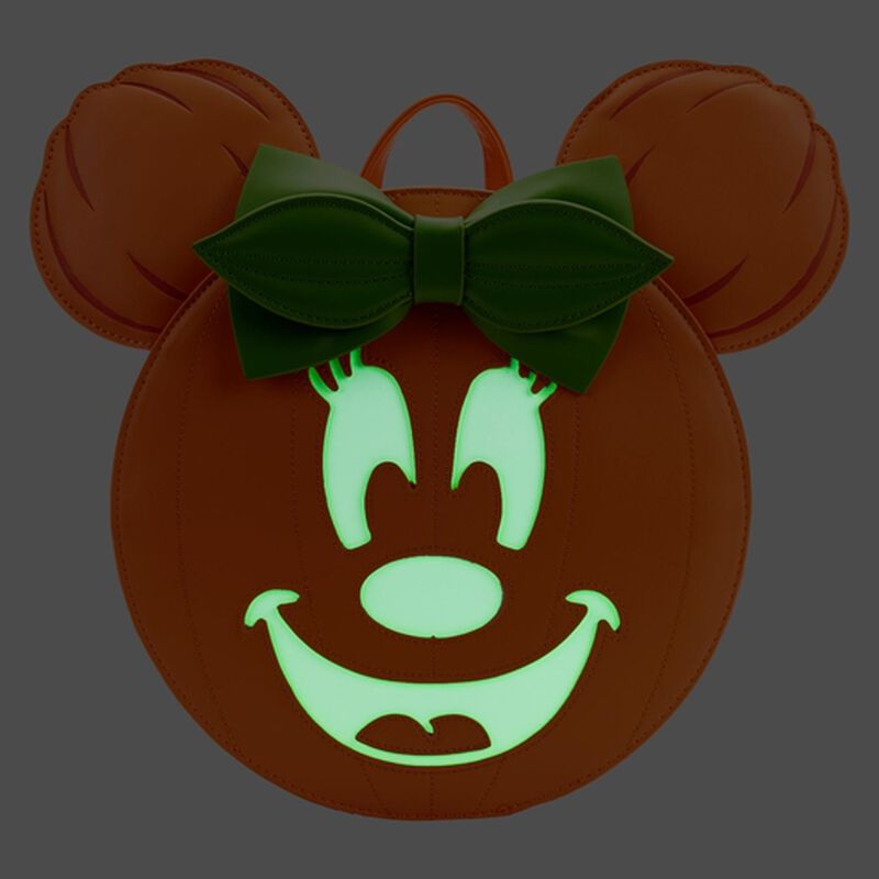 Minnie Mouse Glow in the Dark Pumpkin Mini Backpack, , hi-res view 2
