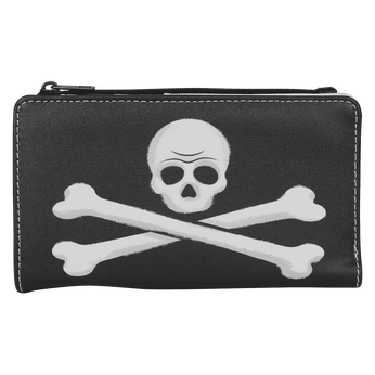 Peter Pan Exclusive Captain Hook Pirate Skull Flap Wallet, Image 1