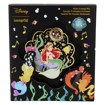 The Little Mermaid 35th Anniversary Life is the Bubbles 3" Collector Box Sliding Pin, Image 1