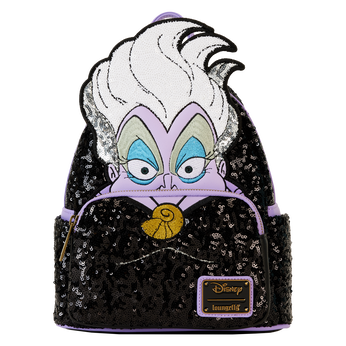The Little Mermaid 35th Anniversary Exclusive Ursula Sequin Cosplay Mini Backpack, Image 1