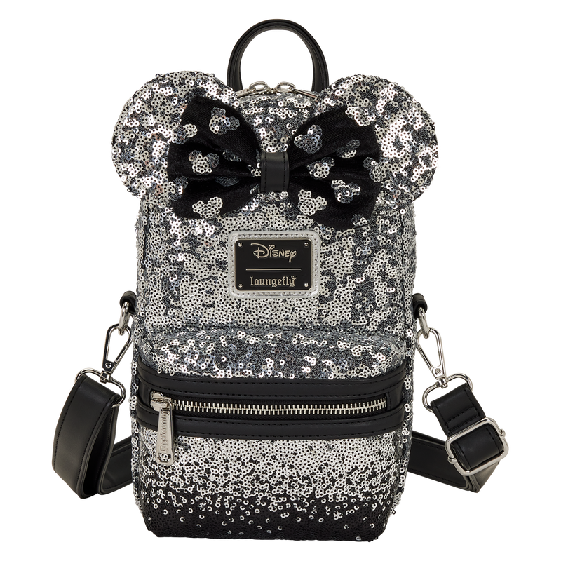 Minnie Mouse Ombre Sequin Sling Crossbody Bag, , hi-res view 1