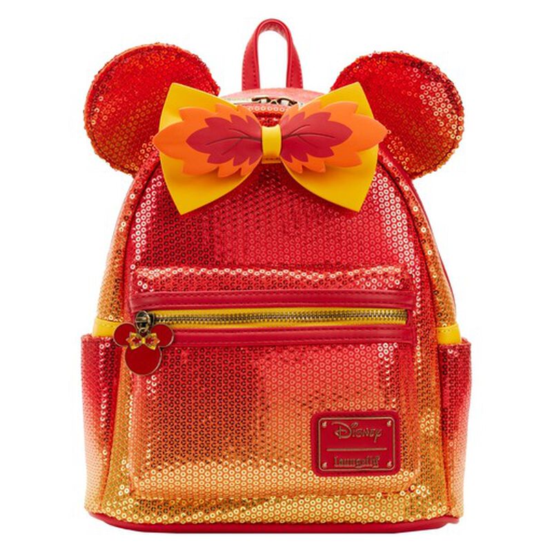 Exclusive - Disney Fall Sequin Minnie Mouse Ombre Mini Backpack, , hi-res view 1