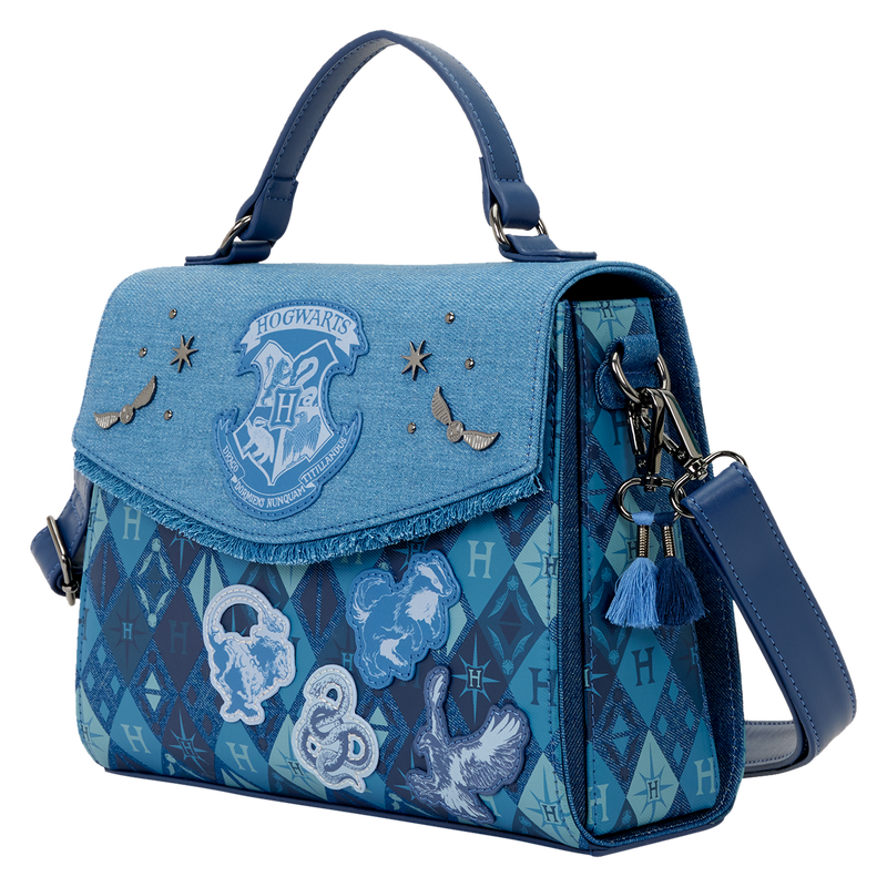 Harry Potter Hogwarts Denim Crossbody Bag, , hi-res view 3