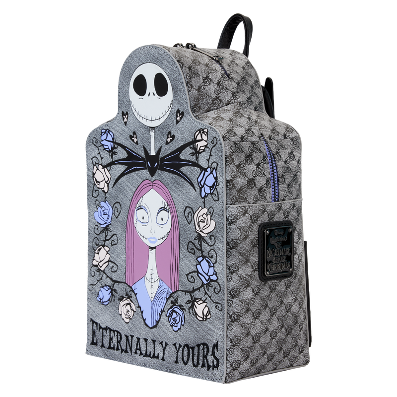 Nightmare Before Christmas Jack & Sally Eternally Yours Tombstone Mini Backpack, , hi-res view 4