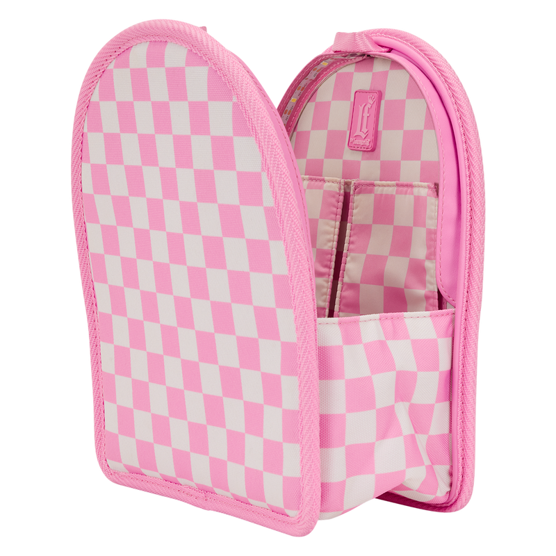 Loungefly Pink Checkered Light-Up Mini Backpack Bag Organizer Insert, , hi-res view 2
