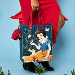 Snow White Classic Apple Quilted Velvet Tote Bag With Coin Bag, , hi-res view 3