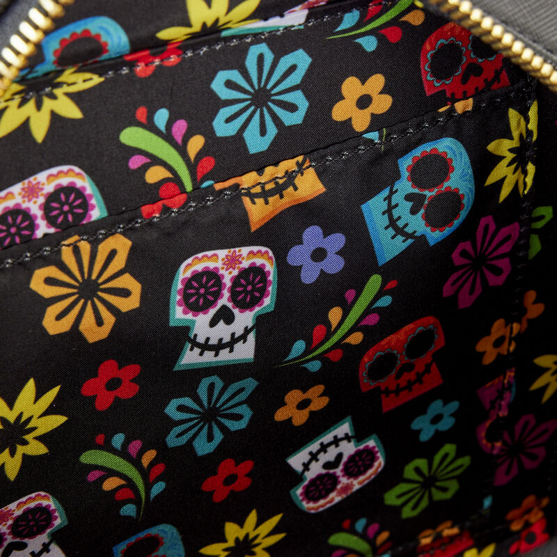 Coco Miguel Calavera Floral Skull Crossbody Bag, , hi-res view 6
