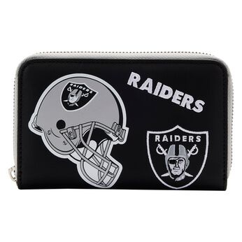 NFL Las Vegas Raiders Patches Zip Around Wallet, Image 1