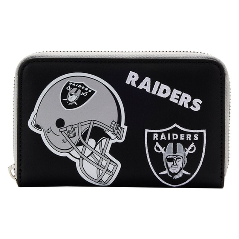 NFL Las Vegas Raiders Patches Zip Around Wallet, , hi-res view 1