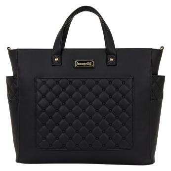 Loungefly The Mo Black Convertible Backpack & Tote Crossbody Pin Trader Bag, Image 1