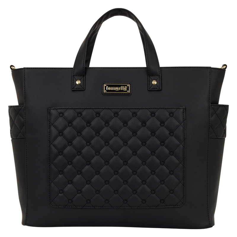 Loungefly The Mo Black Convertible Backpack & Tote Crossbody Pin Trader Bag, , hi-res view 1