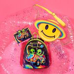 Lisa Frank Cosmic Alien Ride Glow Mini Backpack, , hi-res image number 3