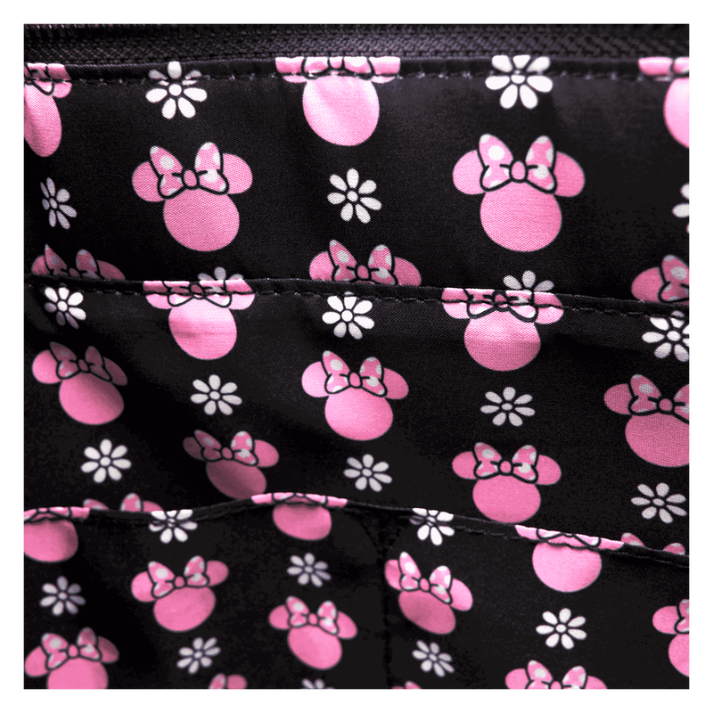 Minnie Mouse Floral Rock The Dots Tote Crossbody Bag With Coin Bag, , hi-res view 8