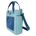 Stitch Embroidered Woven Convertible Backpack & Tote Crossbody Bag, , hi-res view 3