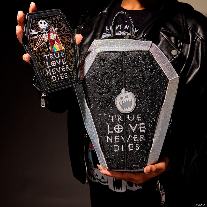 NYCC Limited Edition The Nightmare Before Christmas Jack & Sally Figural Coffin Mini Backpack, , hi-res view 4
