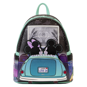 Mickey & Minnie Date Night Drive-In Lenticular Mini Backpack, Image 1