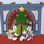 Disney Holiday Mickey & Minnie Mouse Collector Box Sliding Enamel Pin, , hi-res view 4