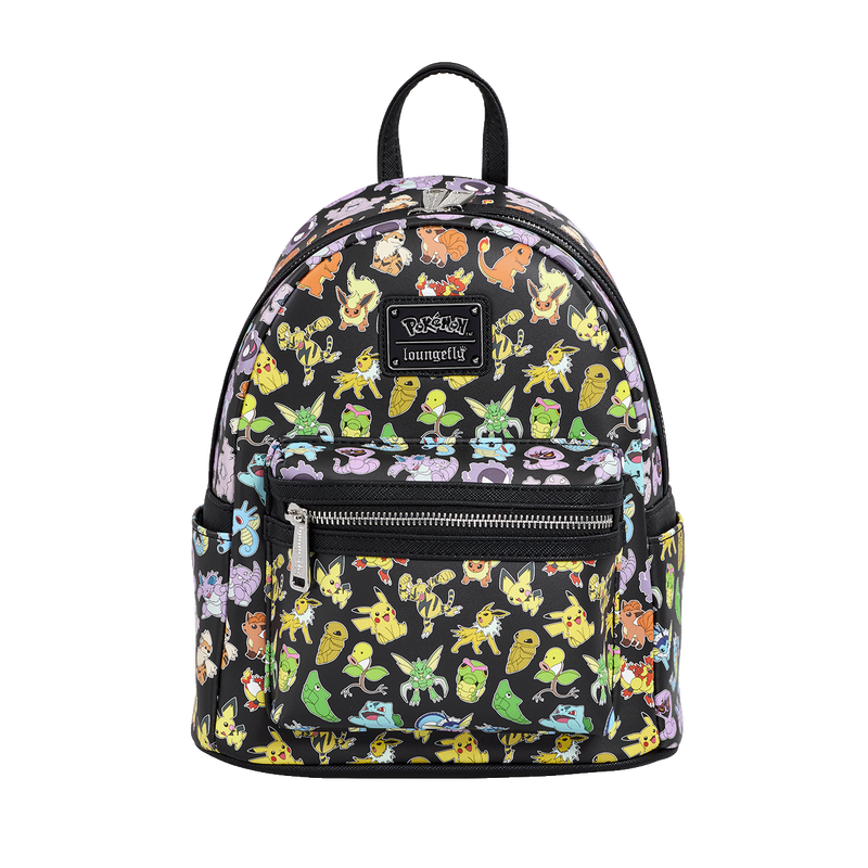 Multi Character Colourful Mini Backpack -  Pokémon, , hi-res view 1