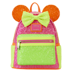 Minnie Mouse Exclusive Color Block Neon Sequin Mini Backpack, , hi-res view 1
