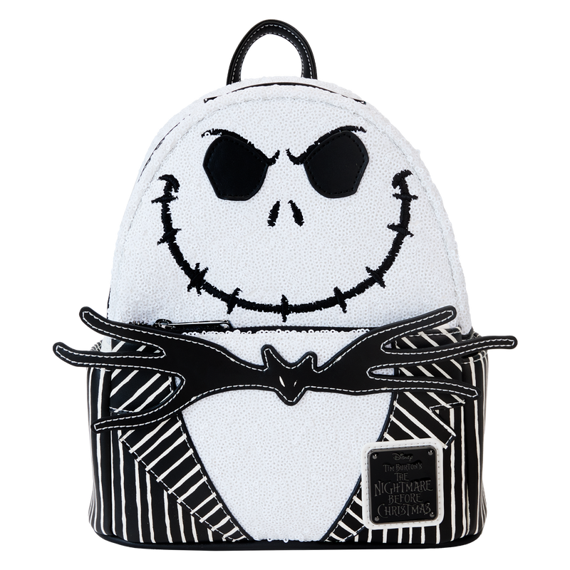 The Nightmare Before Christmas Exclusive Jack Skellington Sequin Mini Backpack, , hi-res view 1