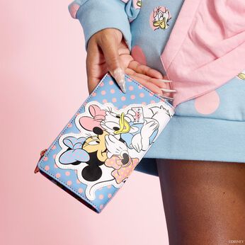 Minnie and Daisy Pastel Polka Dot Flap Wallet, Image 2