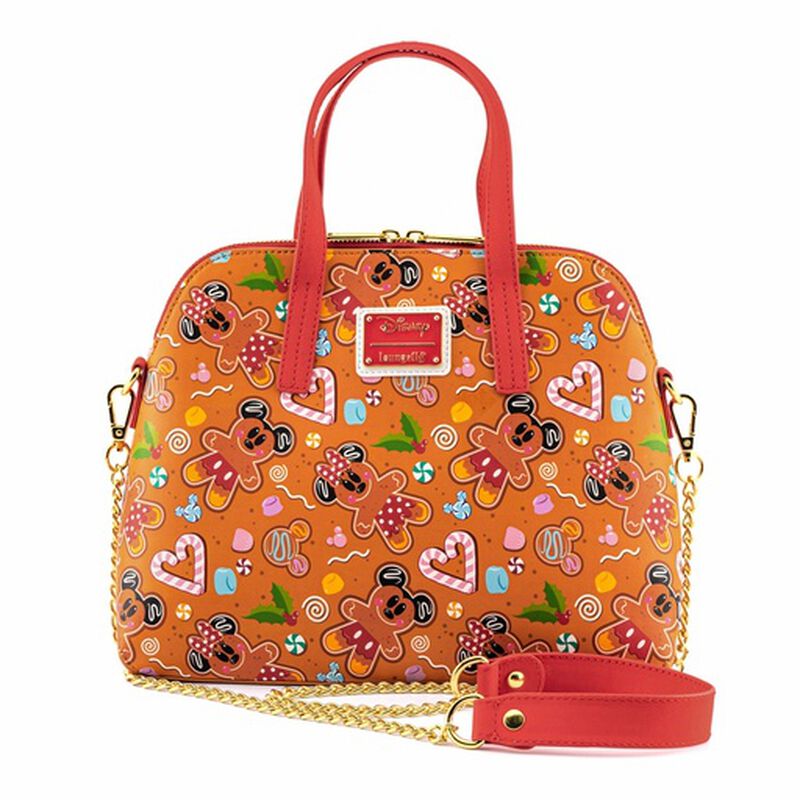 Disney Gingerbread Mickey and Minnie Mouse Crossbody Bag, , hi-res view 5