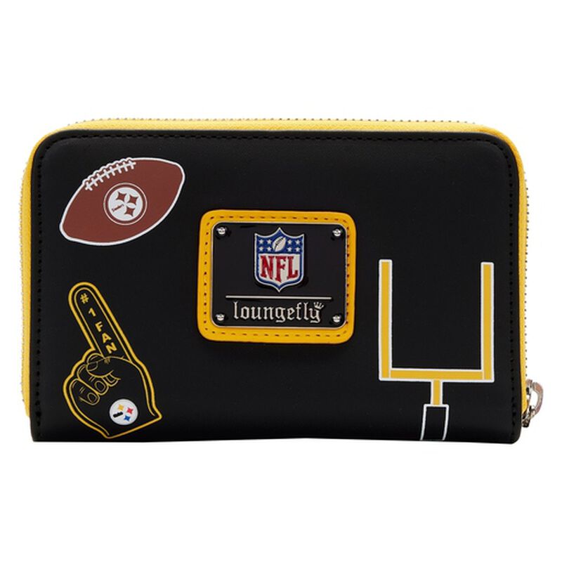 NFL Pittsburgh Steelers Patches Zip Around Wallet, , hi-res image number 3