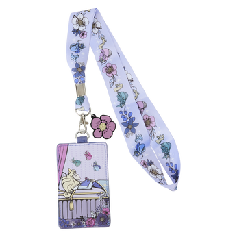 Sleeping Beauty 65th Anniversary Floral Scene Lanyard With Card Holder, Image 1